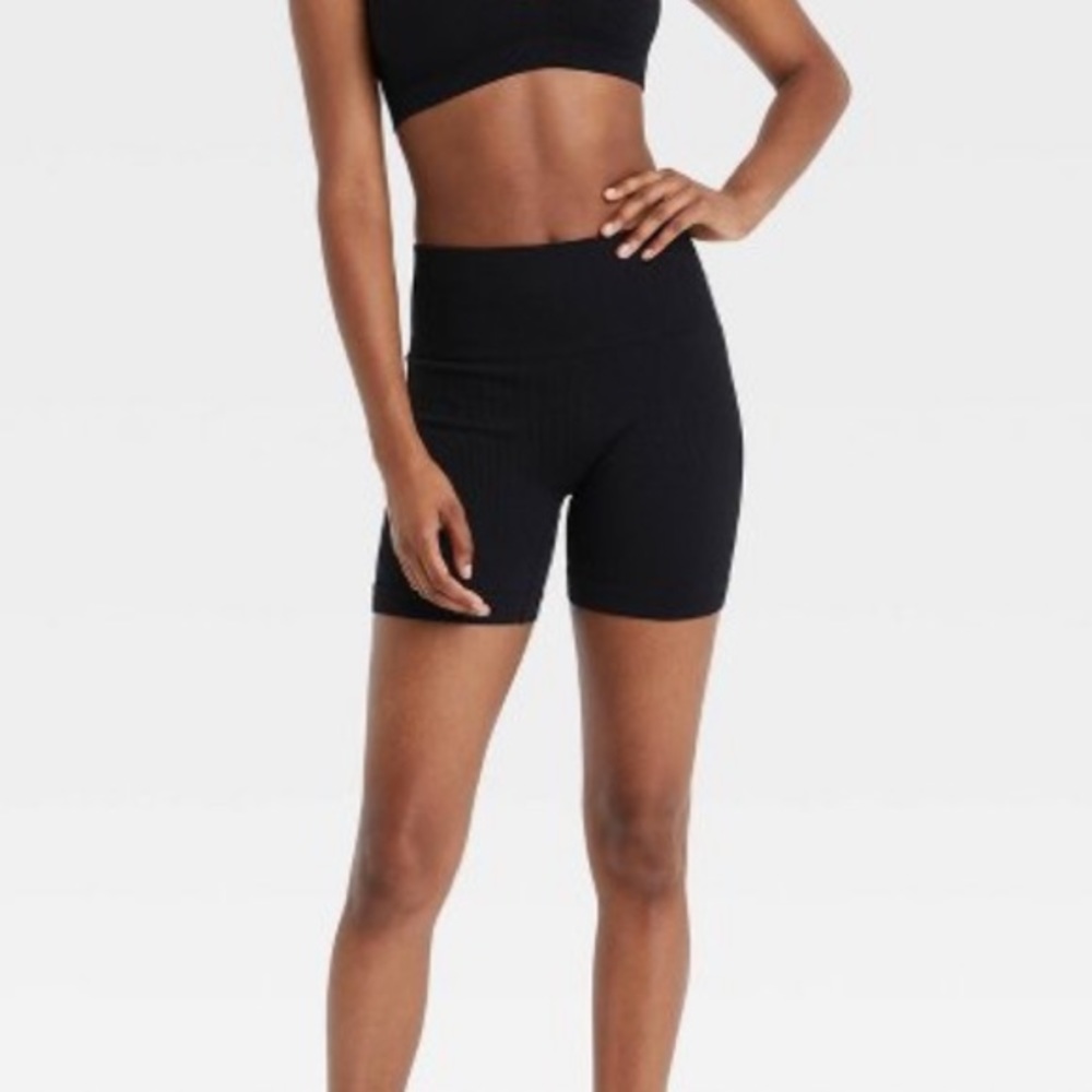 Two Pair Seamless Ribbed Bikeshorts